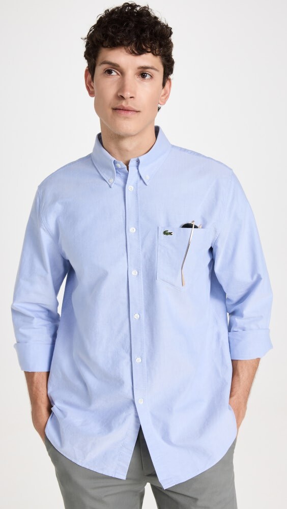 

Рубашка Lacoste Regular Fit Oxford Cotton, синий
