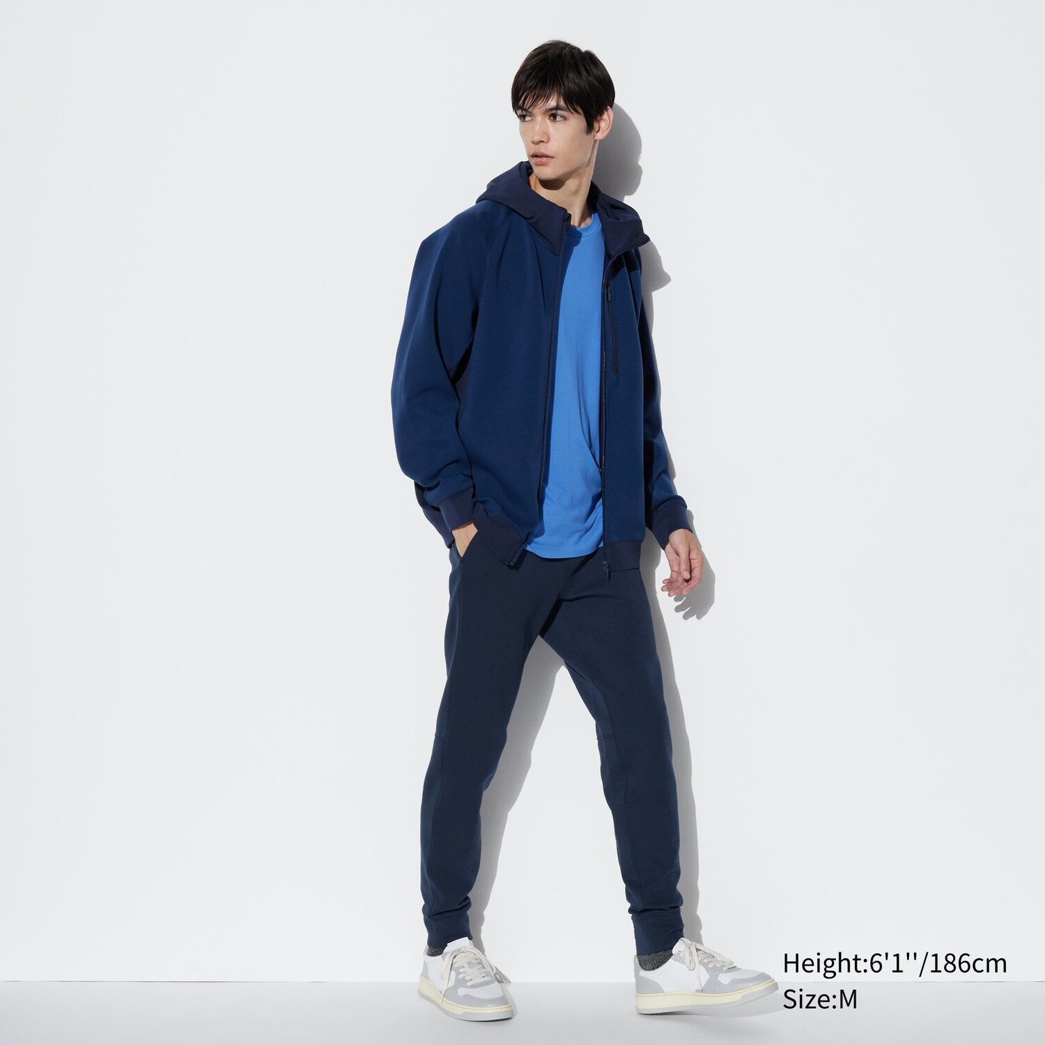 

Брюки сухие эластичные (длинные) UNIQLO, темно-синий