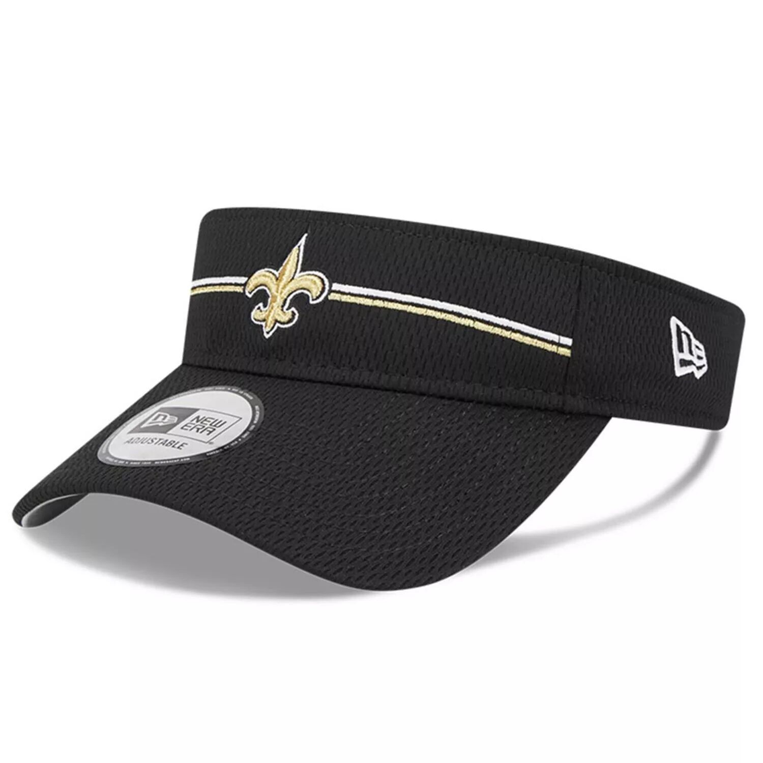 

Мужские кроссовки New Era Black New Orleans Saints 2023, тренировочный лагерь НФЛ, регулируемый козырек