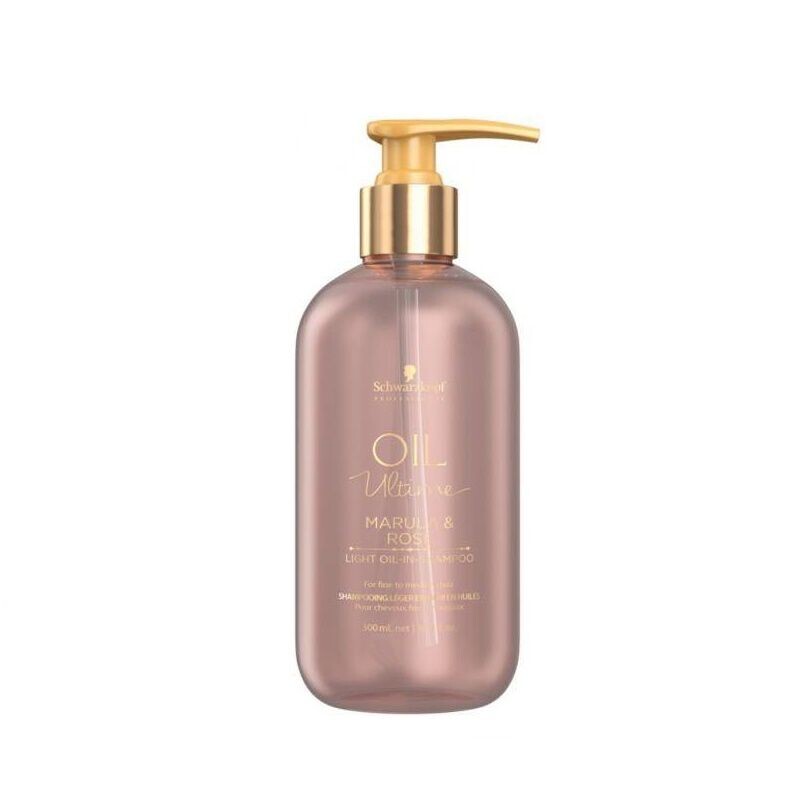 

Легкий питательный шампунь с маслом для волос Schwarzkopf Professional Oil Ultime Marula &Rose, 300 мл