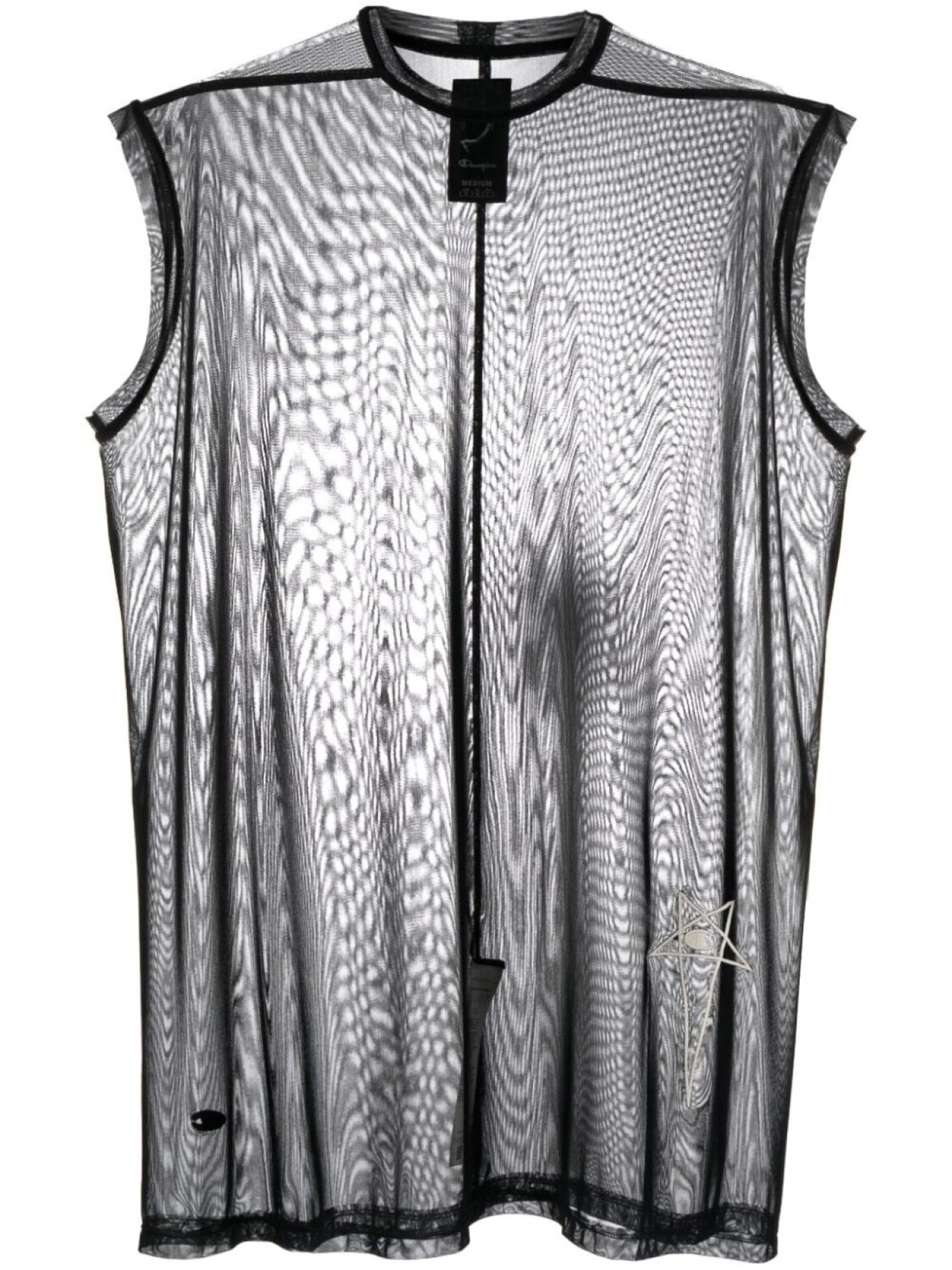 

Rick Owens X Champion топ с вышитым логотипом, черный