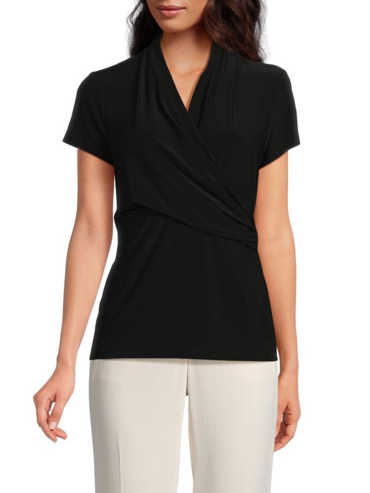 

Топ Surplice со сборками Dkny, черный