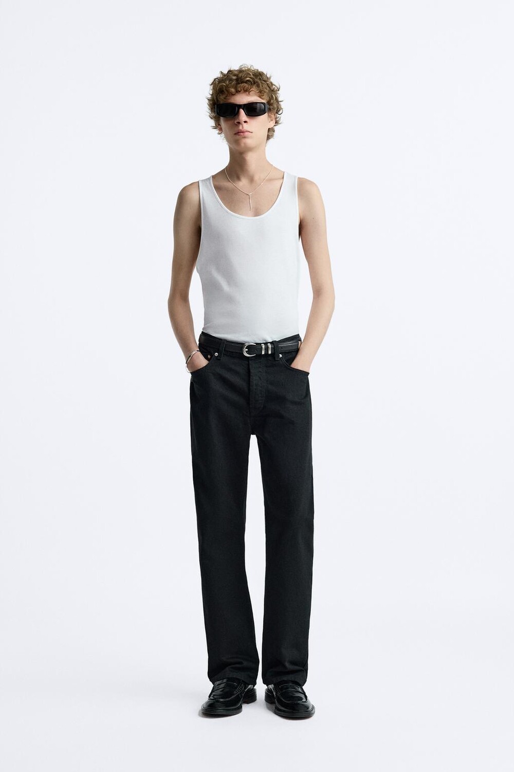 

Майка топ ZARA, белый