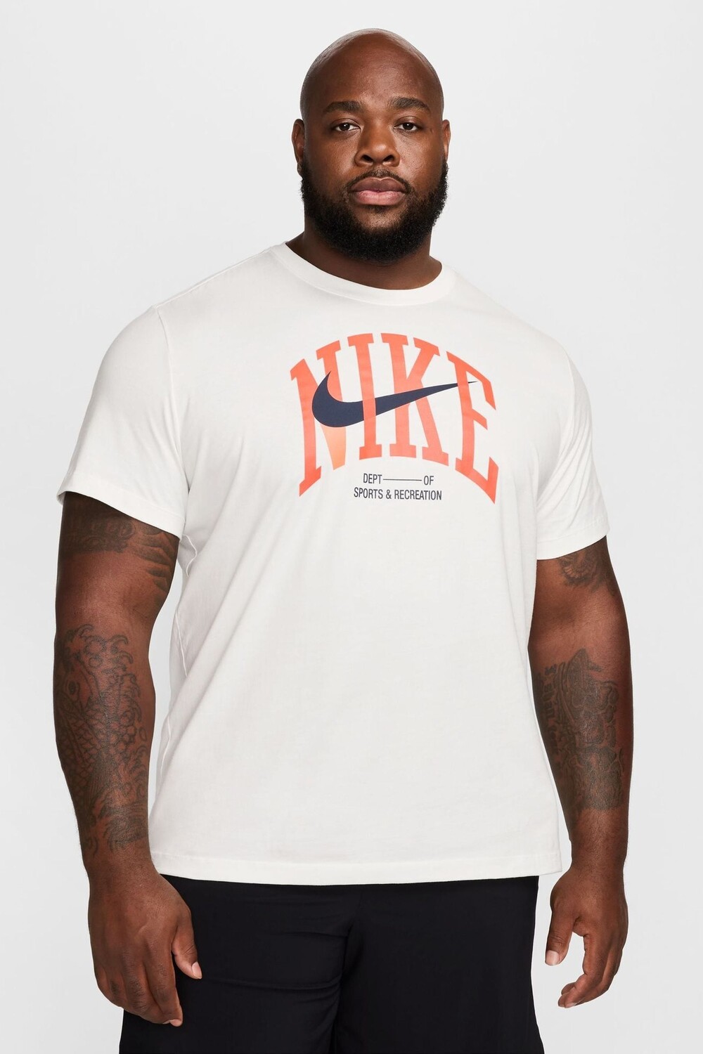 

Футболка тренировочная Dri Fit из 100% хлопка Nike, белый