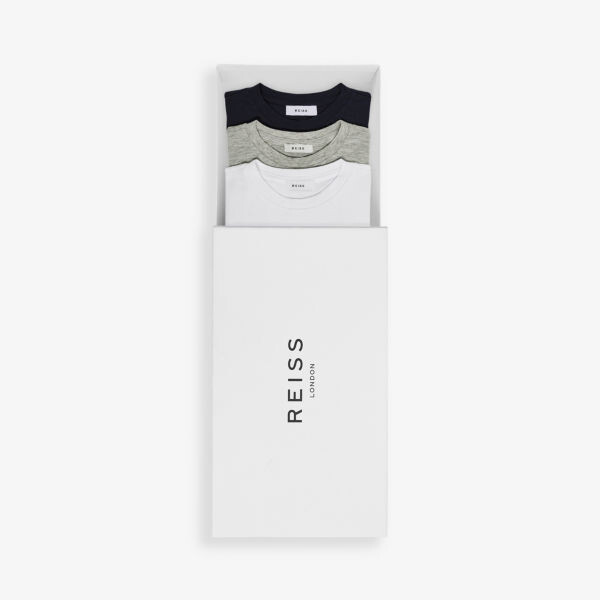 

Комплект из трех хлопковых футболок Bless с короткими рукавами Reiss, мультиколор