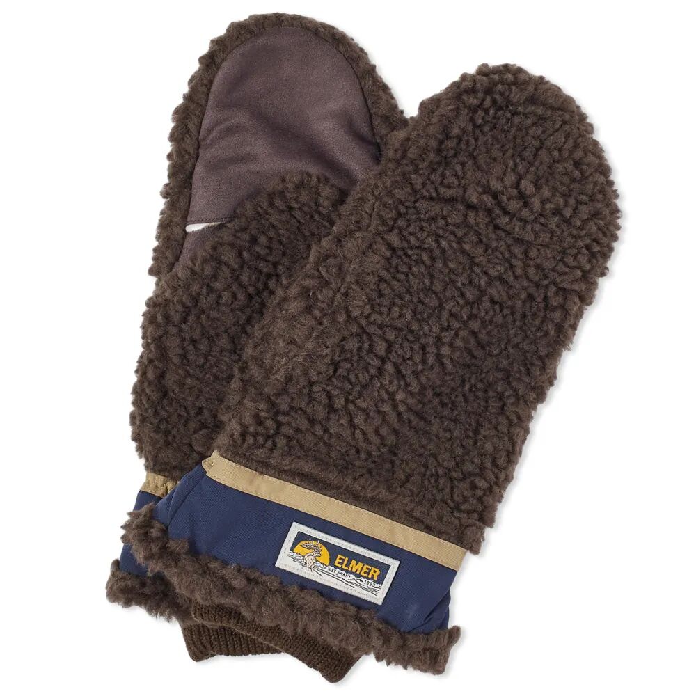 Elmer Gloves Шерстяные варежки с ворсом, коричневый цена и фото