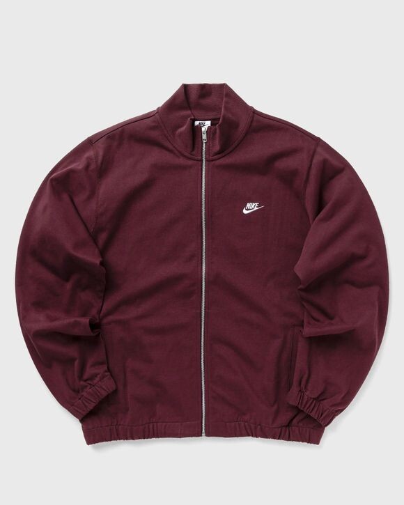 

Куртка Nike Club Knit Jacket, цвет burgundy crush/burgundy crush/white