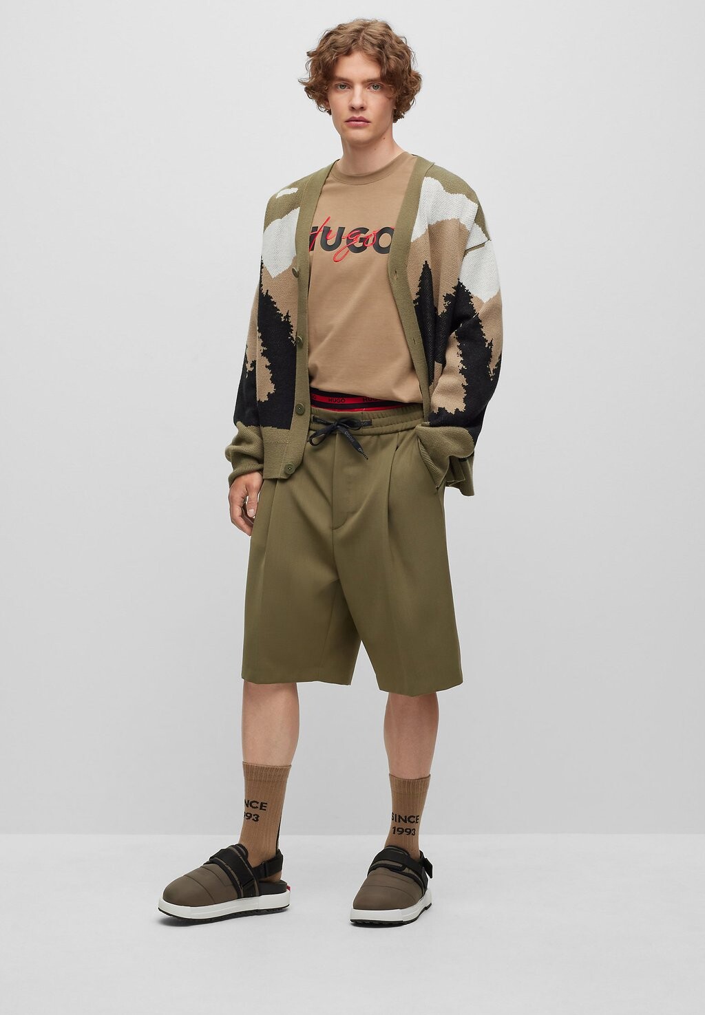 

Сандалии DELMAR_SAND_NY HUGO, открытый зеленый