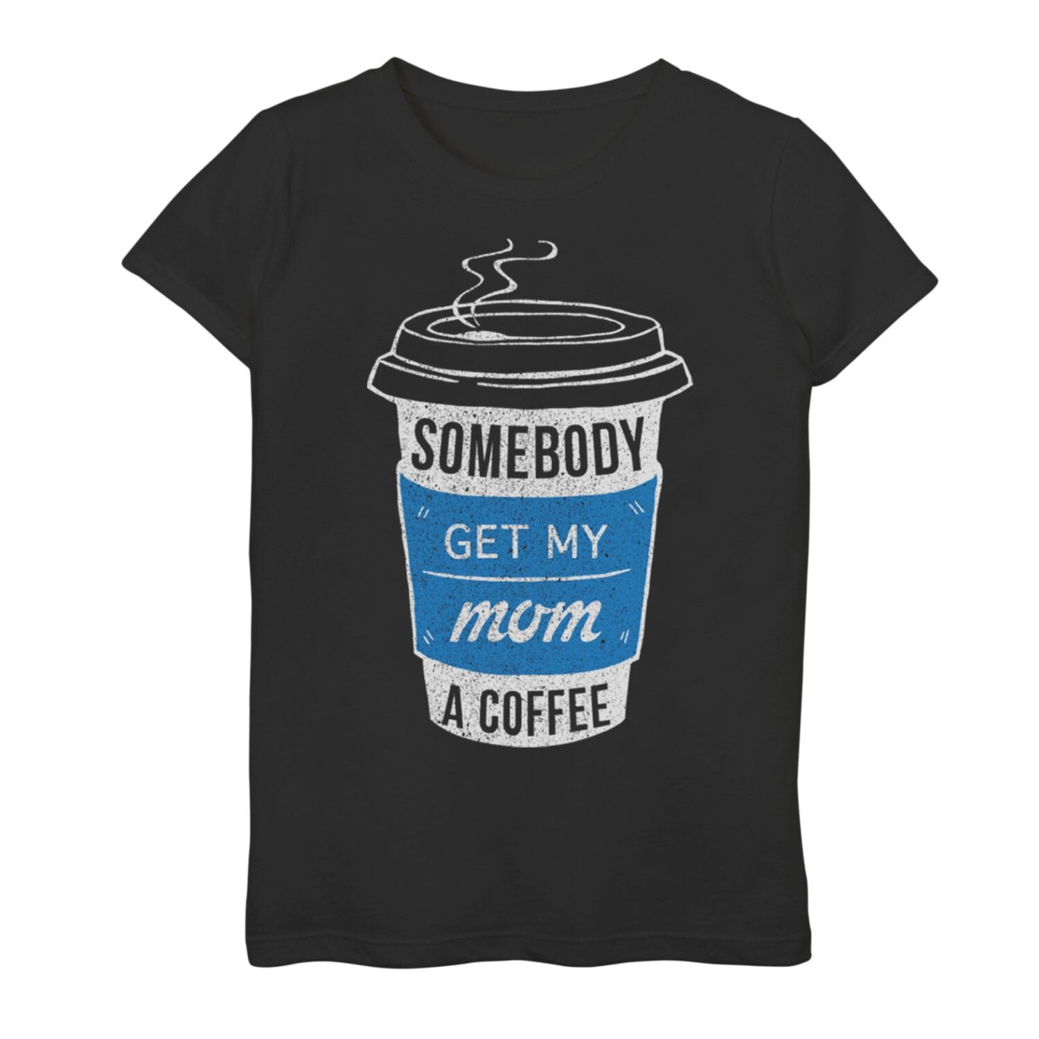 

Футболка с графическим рисунком Fifth Sun Mom Coffee для девочек 7–16 лет Unbranded