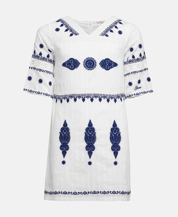 

Трикотажное платье Guess, белый