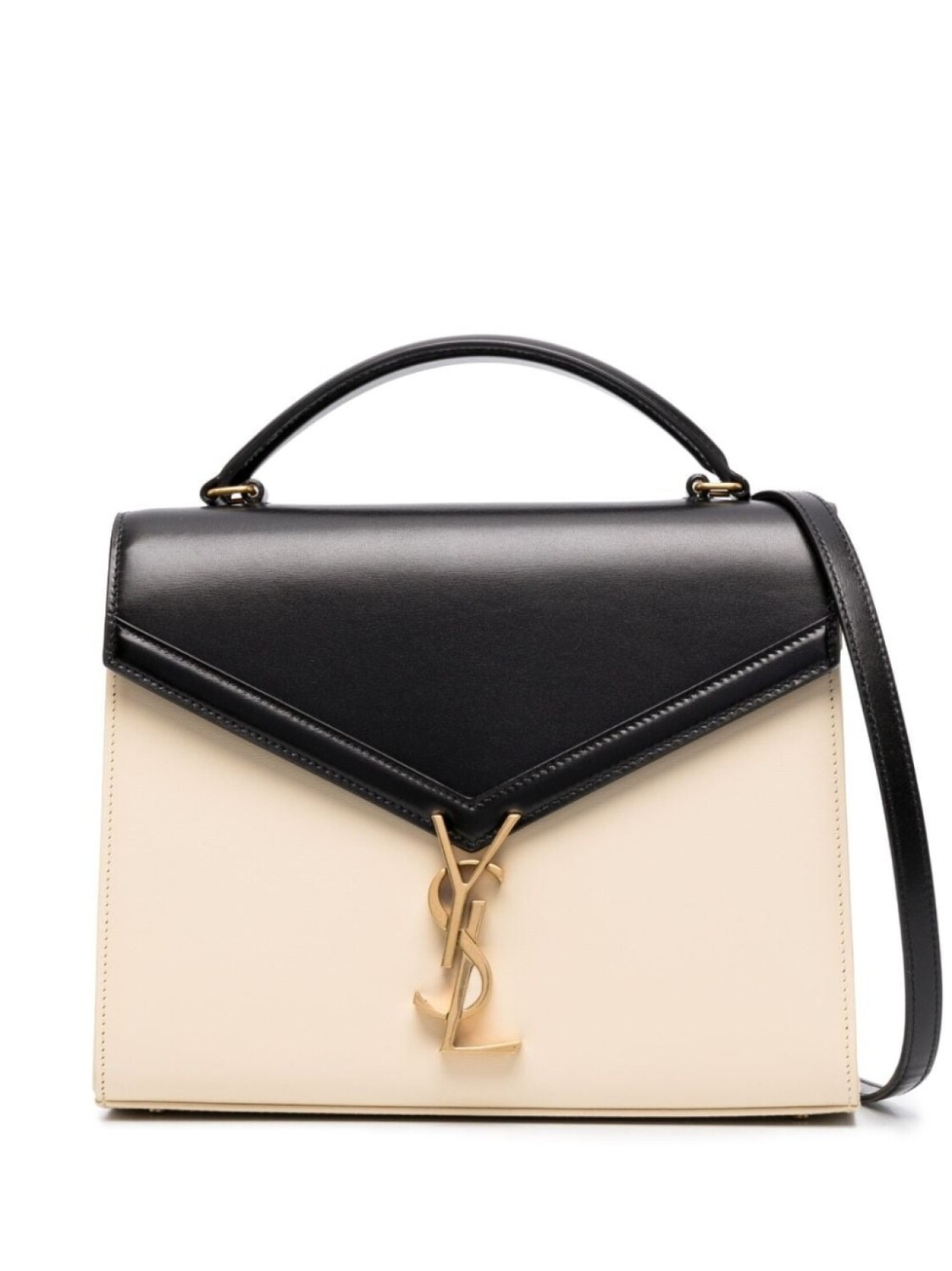 

Saint Laurent сумка-тоут Cassandra в двух тонах, черный