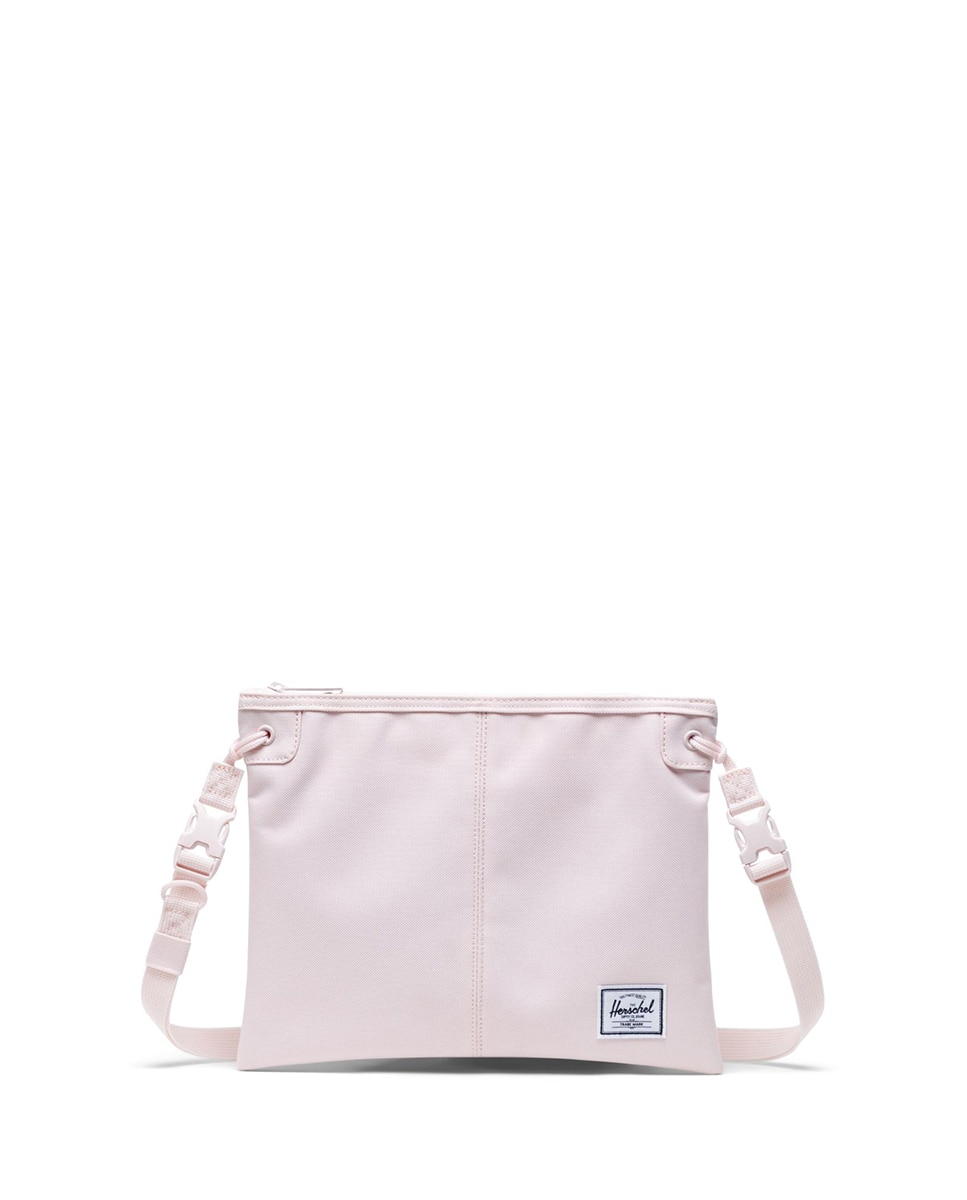 Женская сумка через плечо из розовой ткани на молнии Herschel, розовый женская сумка через плечо из бежевой ткани на молнии herschel бежевый