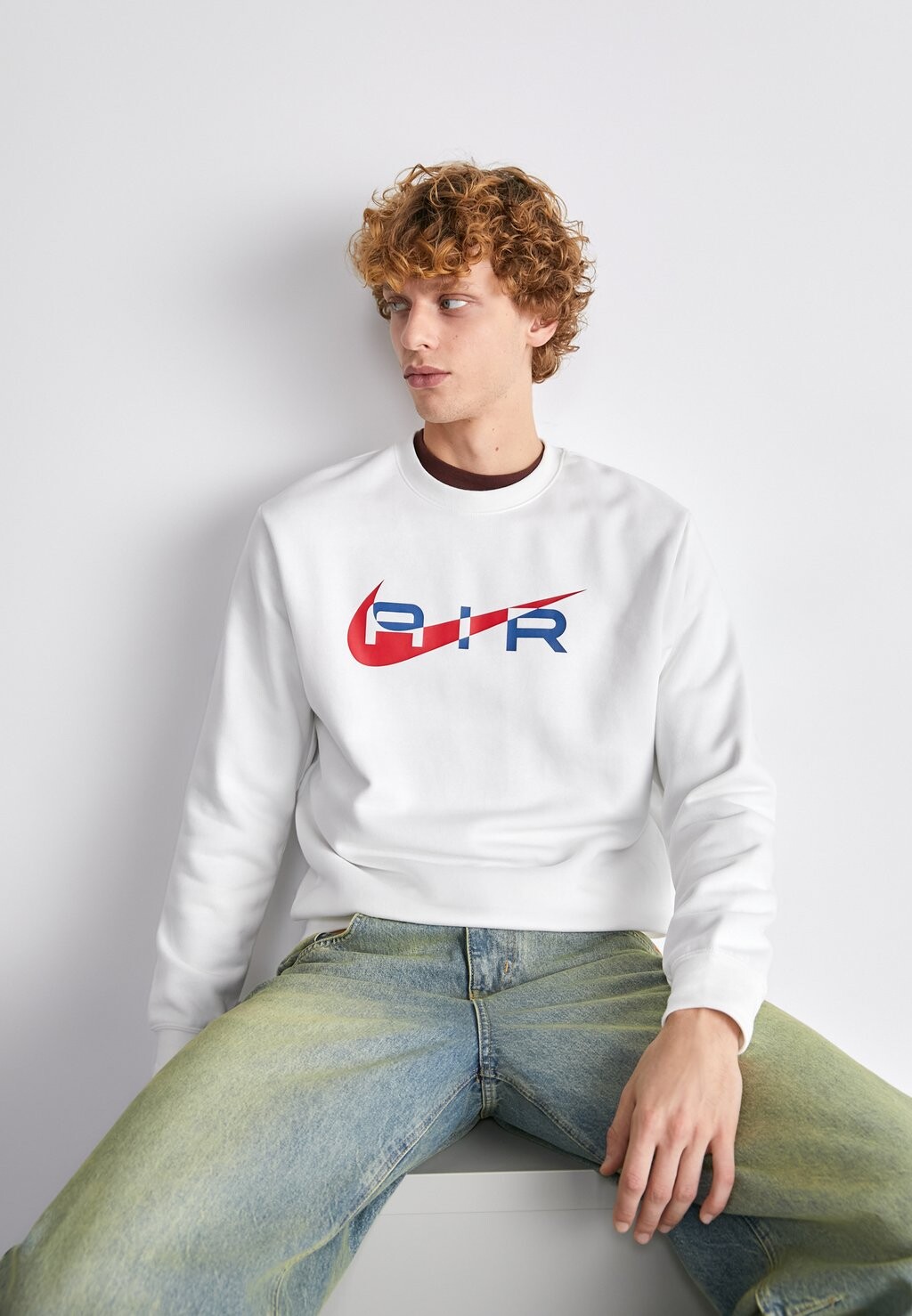 

Толстовка AIR CREW Nike Sportswear, цвет white