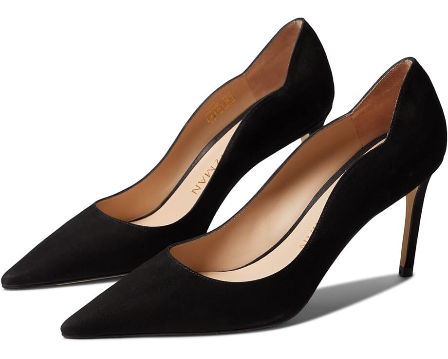

Туфли Stuart Weitzman Stuart 85 Scallop Pump, черный