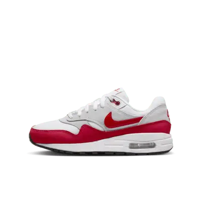 

Кроссовки Nike Air Max 1, цвет Neutral Grey/White/Black/University Red