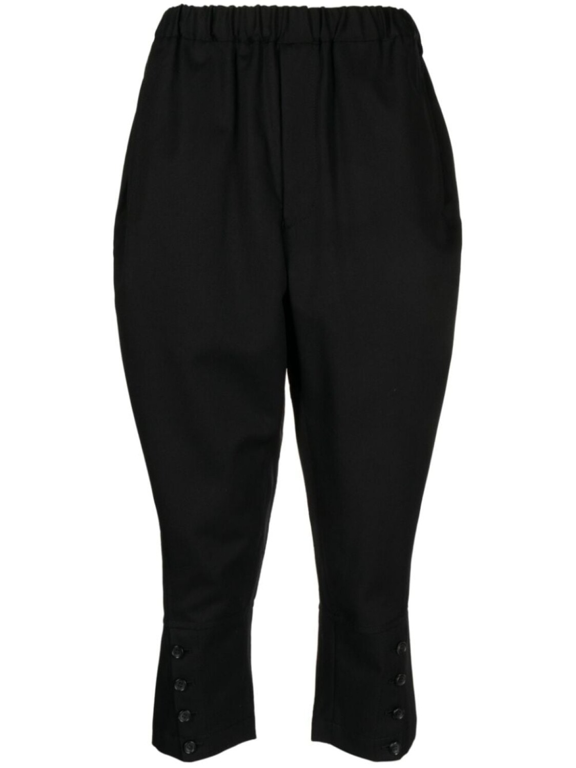 

Black Comme Des Garçons укороченные брюки с низким шаговым швом, черный