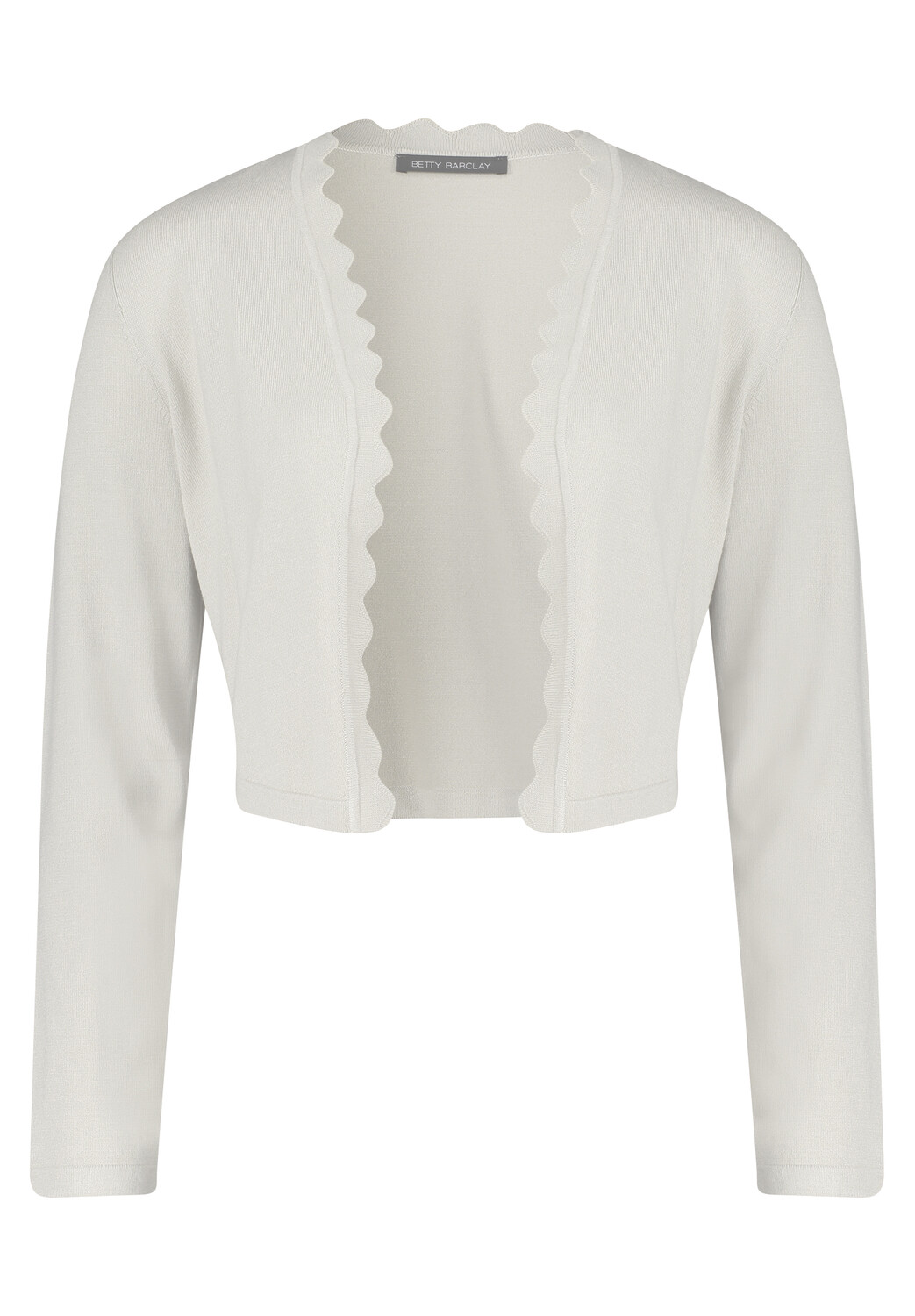 

Кардиган Betty Barclay Feinstrick Bolero mit Strickdetails, цвет Grau Beige