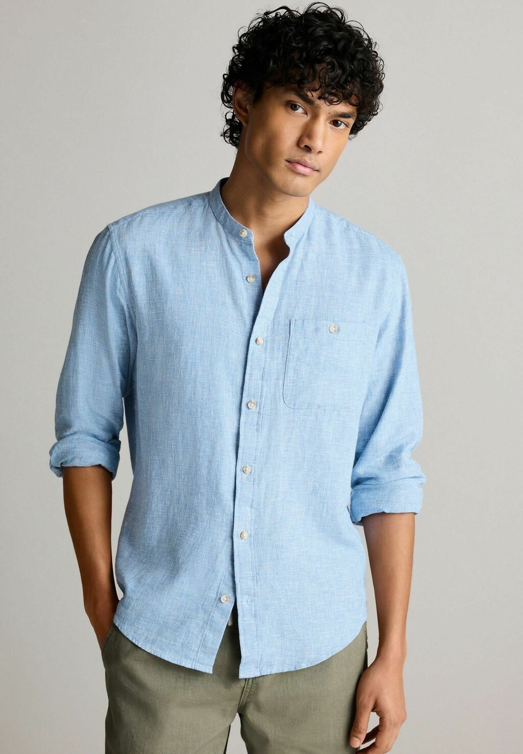

Рубашка LONG SLEEVE ANDAD COLLAR Next, цвет blue