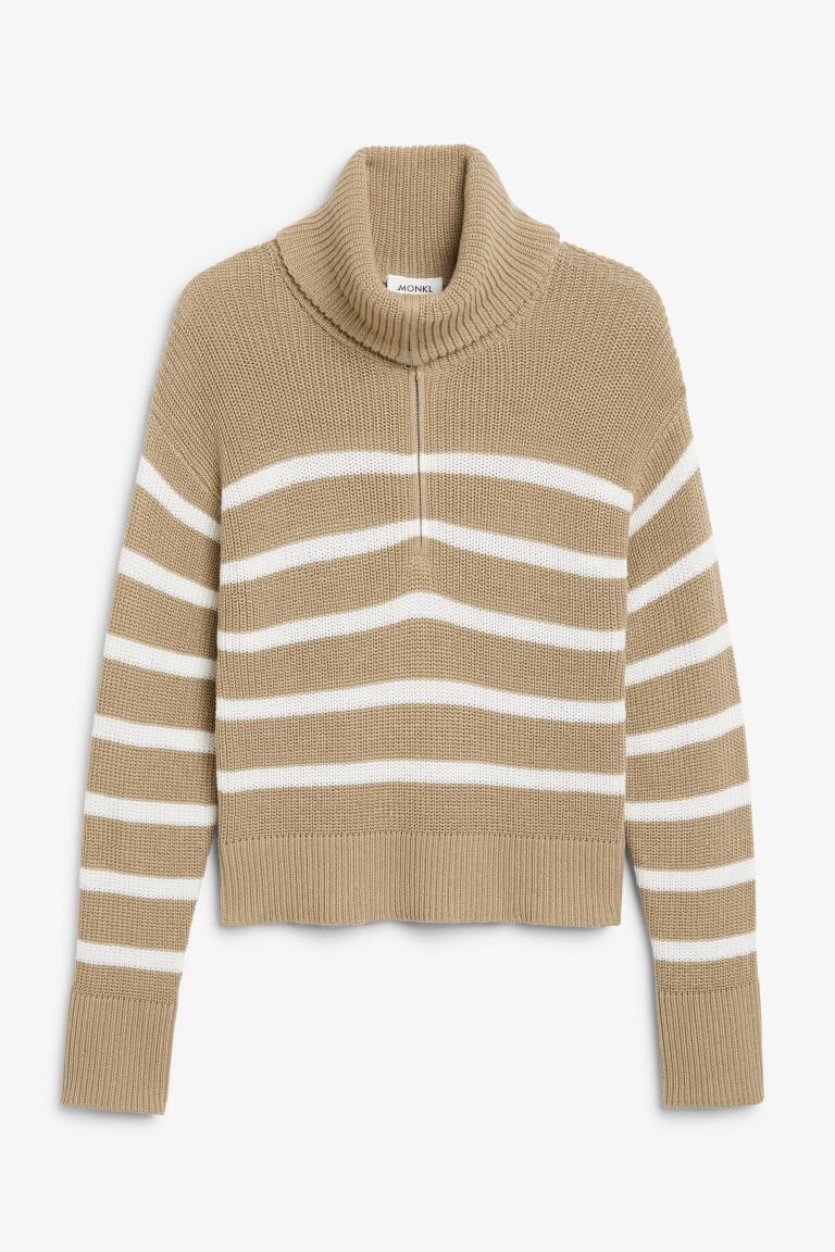 

Вязаный свитер на молнии Monki