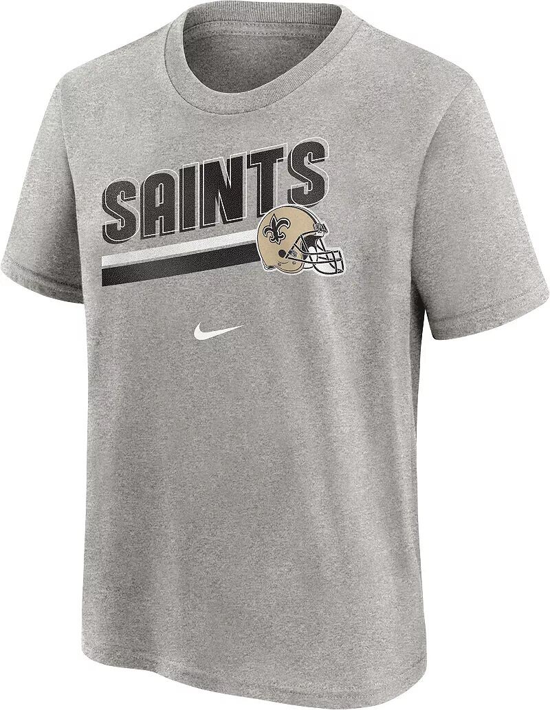 

Серая футболка Nike Youth New Orleans Saints Team Helmet