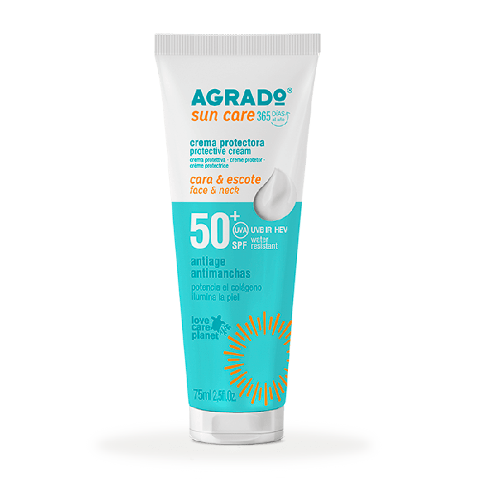 

Солнцезащитный крем crema protectora facial spf 50+ Agrado, объем 75 мл