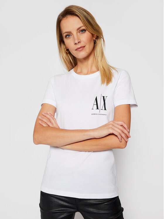 

Футболка стандартного кроя Armani Exchange, белый