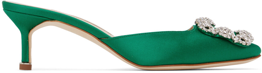 

Зеленые туфли-мофели Hangisimu, 50 ярких цветов Manolo Blahnik, Зеленый