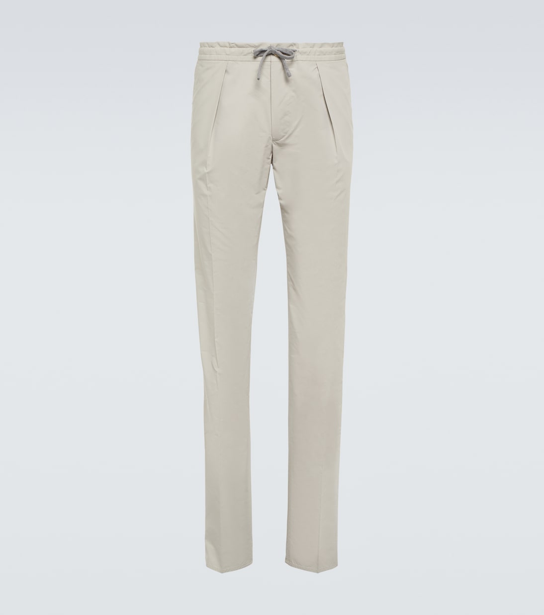 Узкие брюки из смесового хлопка Incotex, серый прямые брюки из хлопка и льна incotex серый