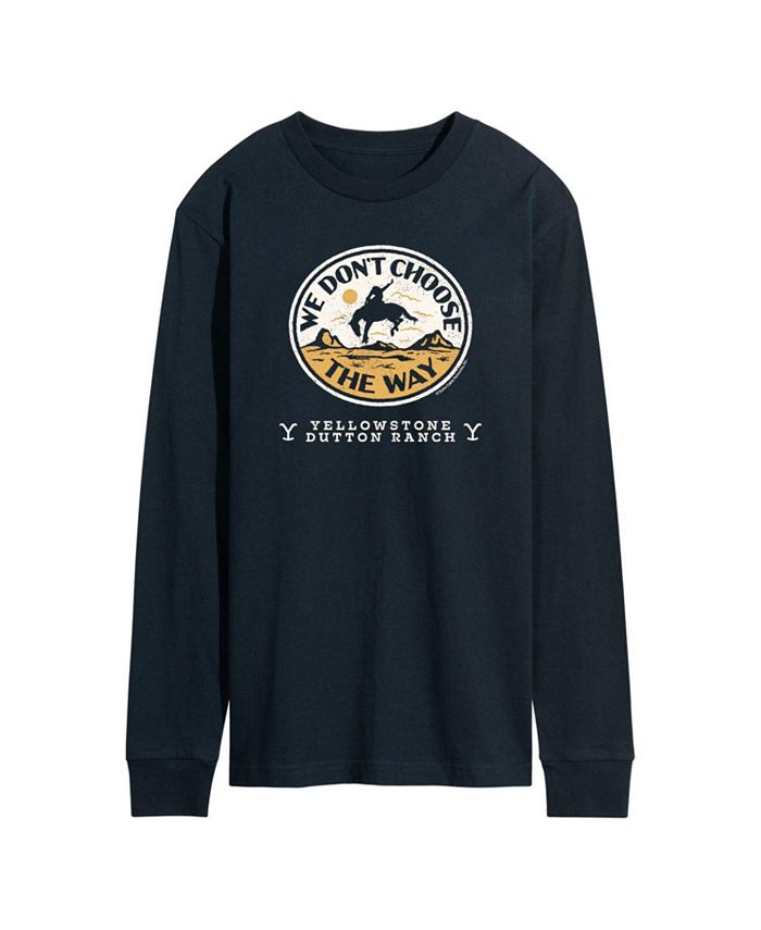 цена Мужская футболка Yellowstone с длинным рукавом «Не выбирай» AIRWAVES, синий