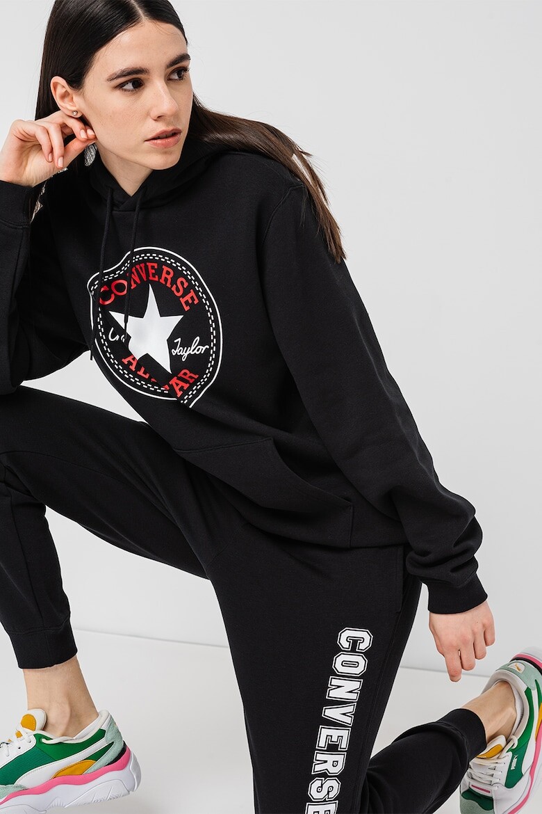 

Толстовка с нашивкой Chuck и карманом-кенгуру Converse, синий
