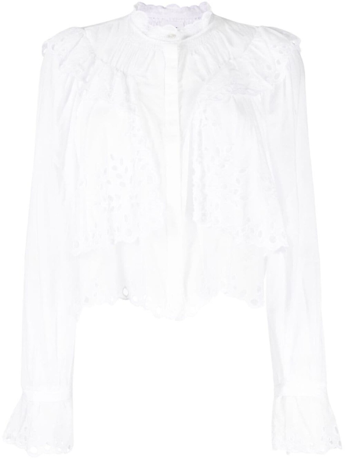 

Marant Étoile блузка Kelmon с английской вышивкой, белый