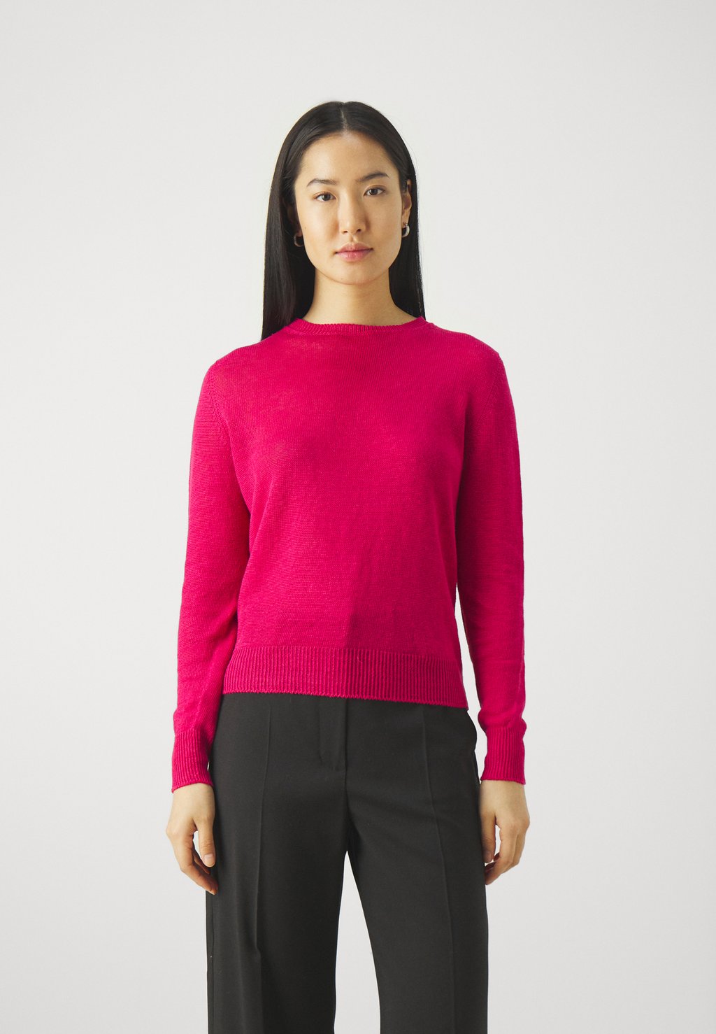 Вязаный свитер ATZECO WEEKEND MaxMara, цвет fuxia