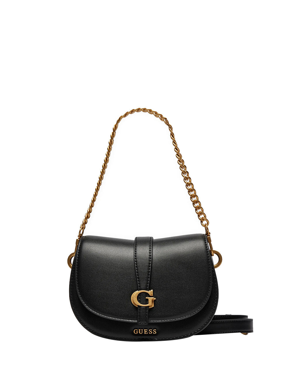 

Черная женская сумка через плечо Guess