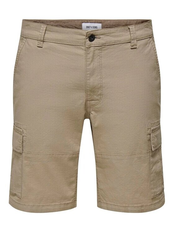 

Тканевые шорты regular fit Only & Sons, бежевый