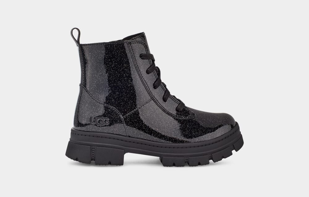 

Сапоги Ashton Lace Up Glitter UGG, черный