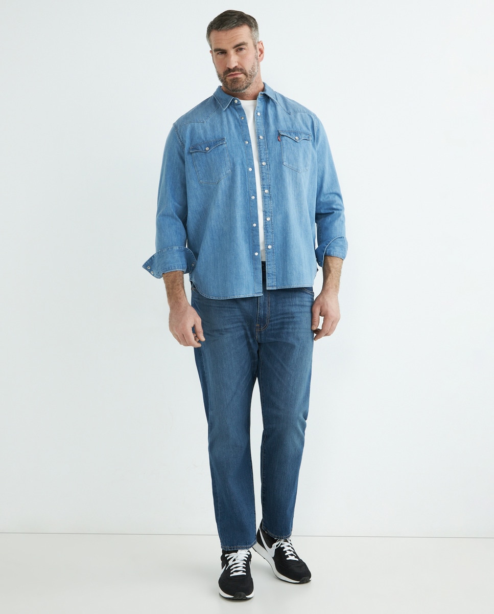 Мужская джинсовая рубашка больших размеров Levi's, синий