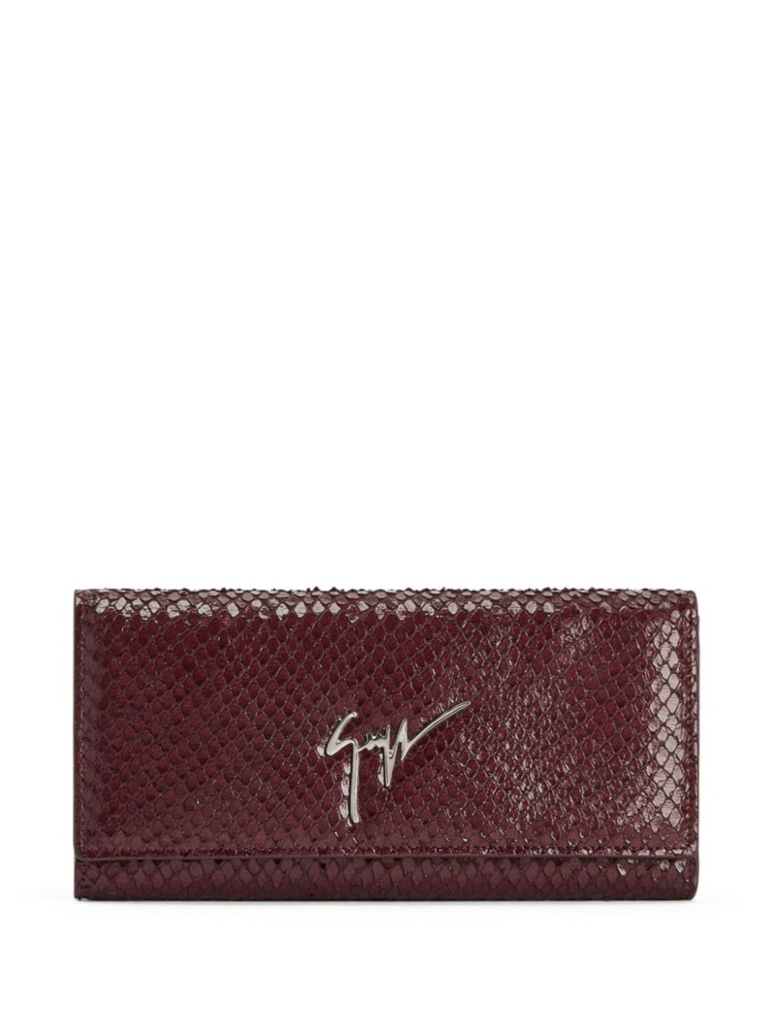 

Giuseppe Zanotti Selene logo-plaque leather wallet, фиолетовый
