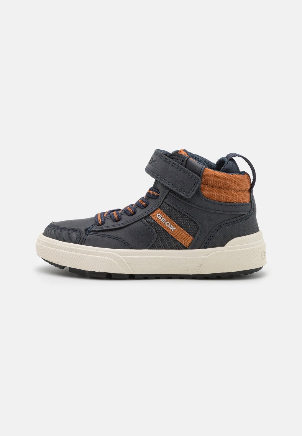 

Кроссовки высокие WEEMBLE BOY Geox, цвет navy/cognac