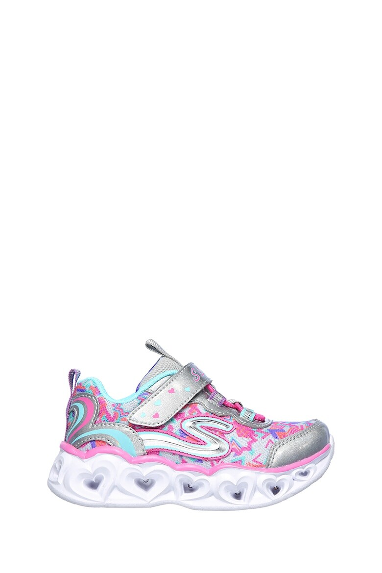 

Кроссовки с сердечками Skechers, розовый