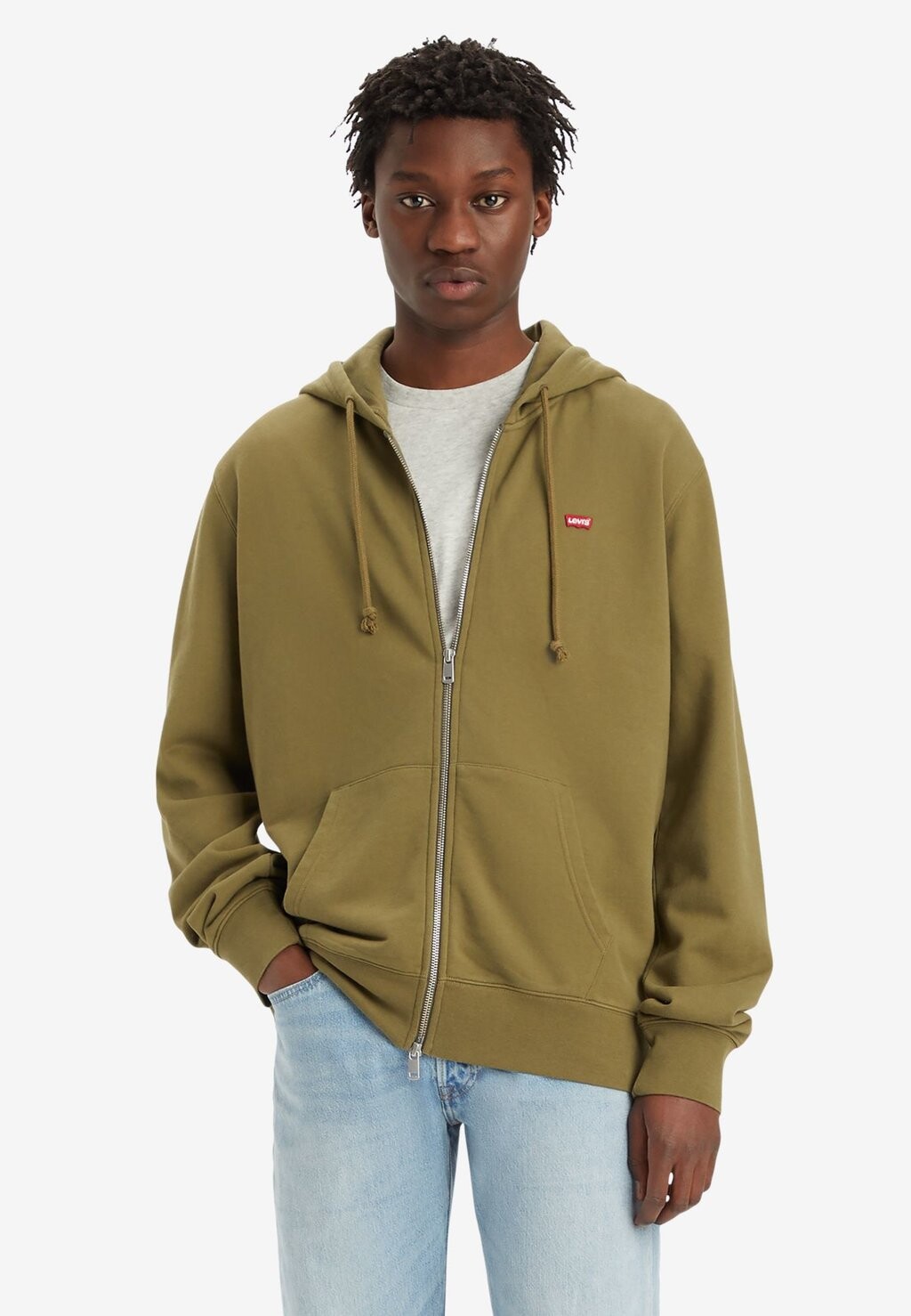 

Толстовка на молнии The Original Zip Up Levi's, цвет burnt olive