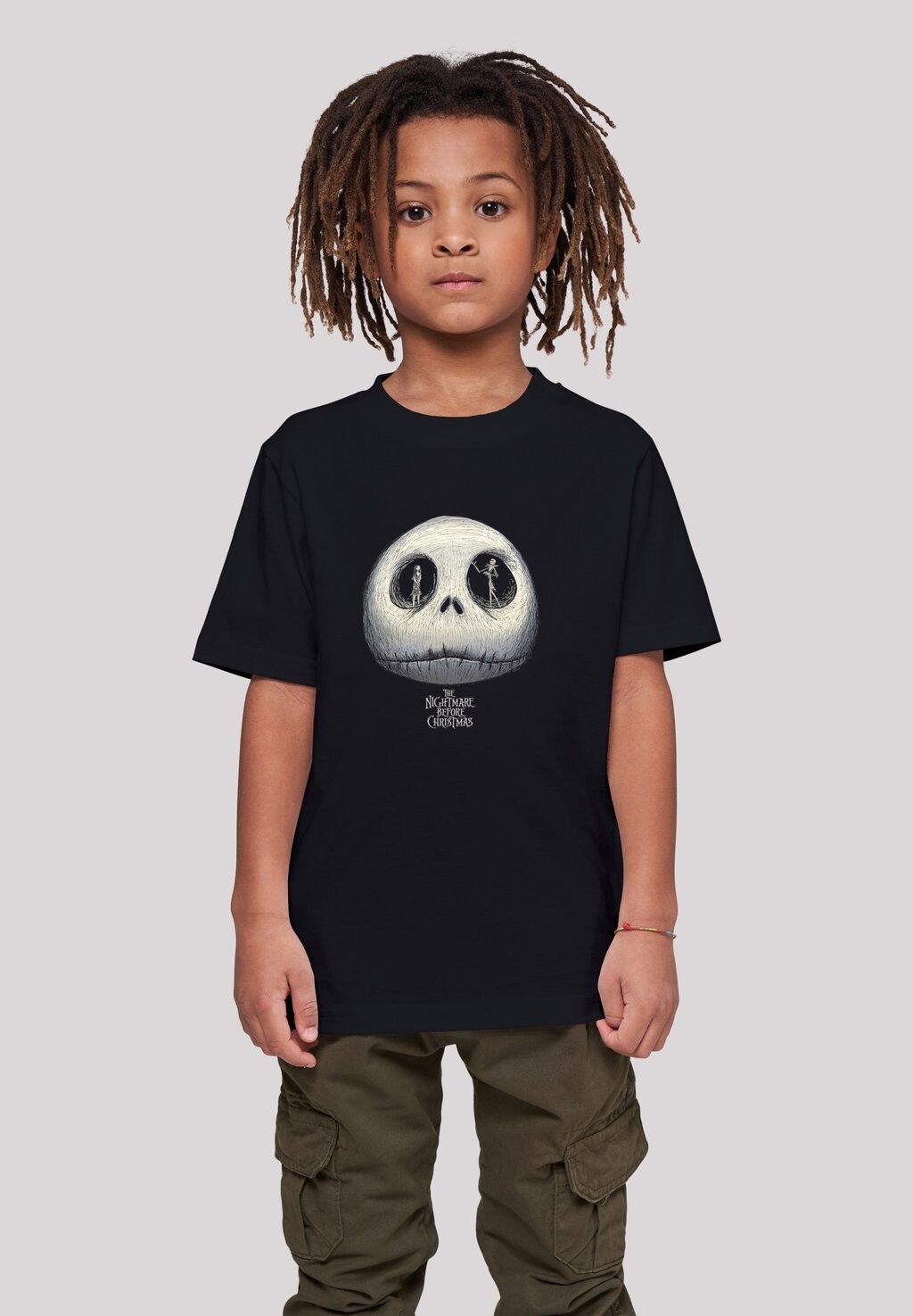 

Футболка с принтом Nightmare Before Christmas Jacks Eyes F4NT4STIC, черный