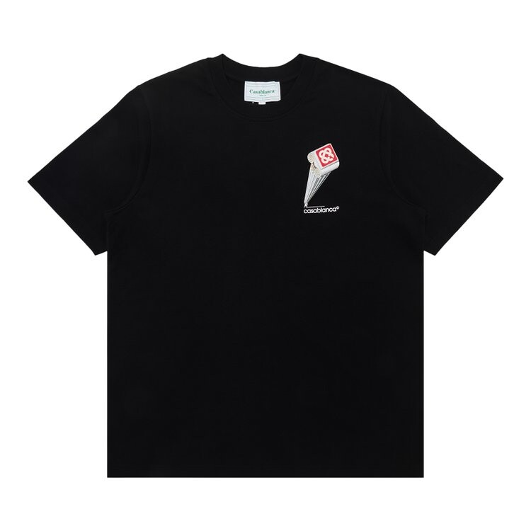

Футболка Casablanca Leaning Column Printed T-Shirt, черный