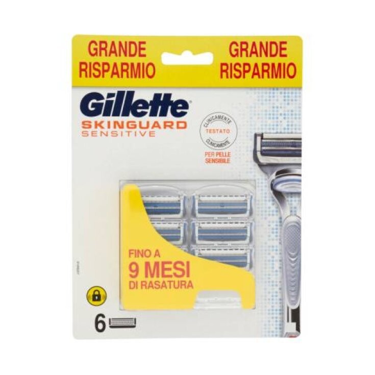 

Gillette, Картриджи для бритья Skinguard Sensitive, 6 шт