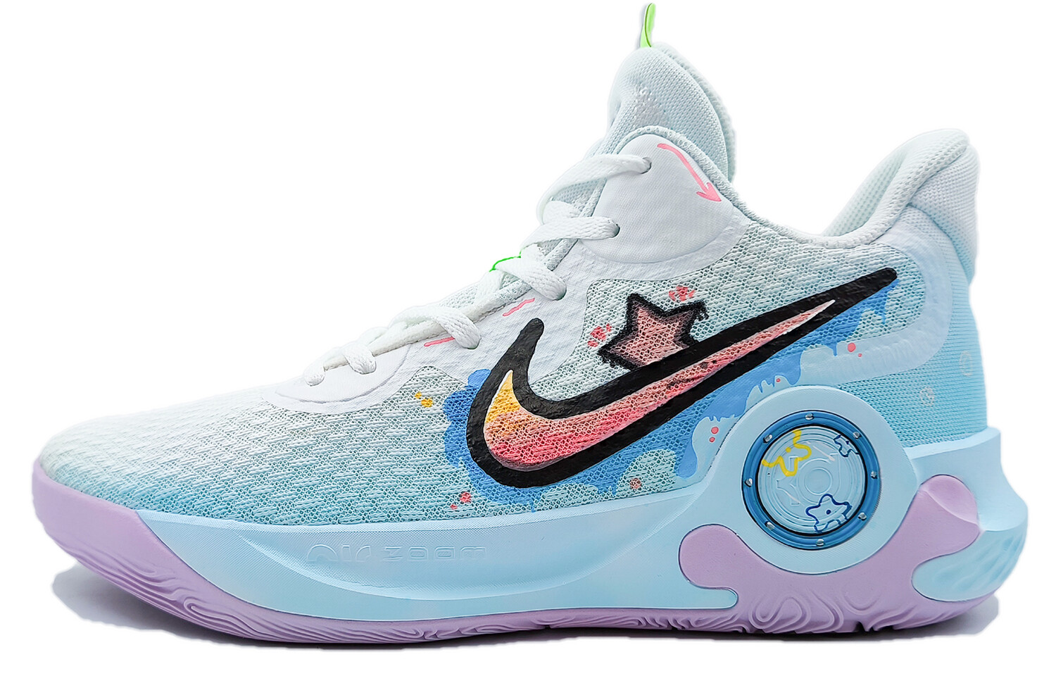 

Кроссовки Nike KD Trey 5 IX Vintage Basketball Shoes Men Mid-top Blue, синий
