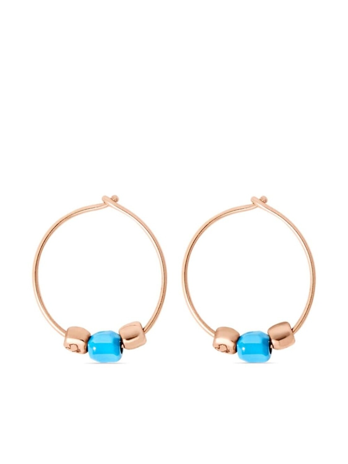 

Серьги-кольца Granelli из розового золота Dodo, розовый