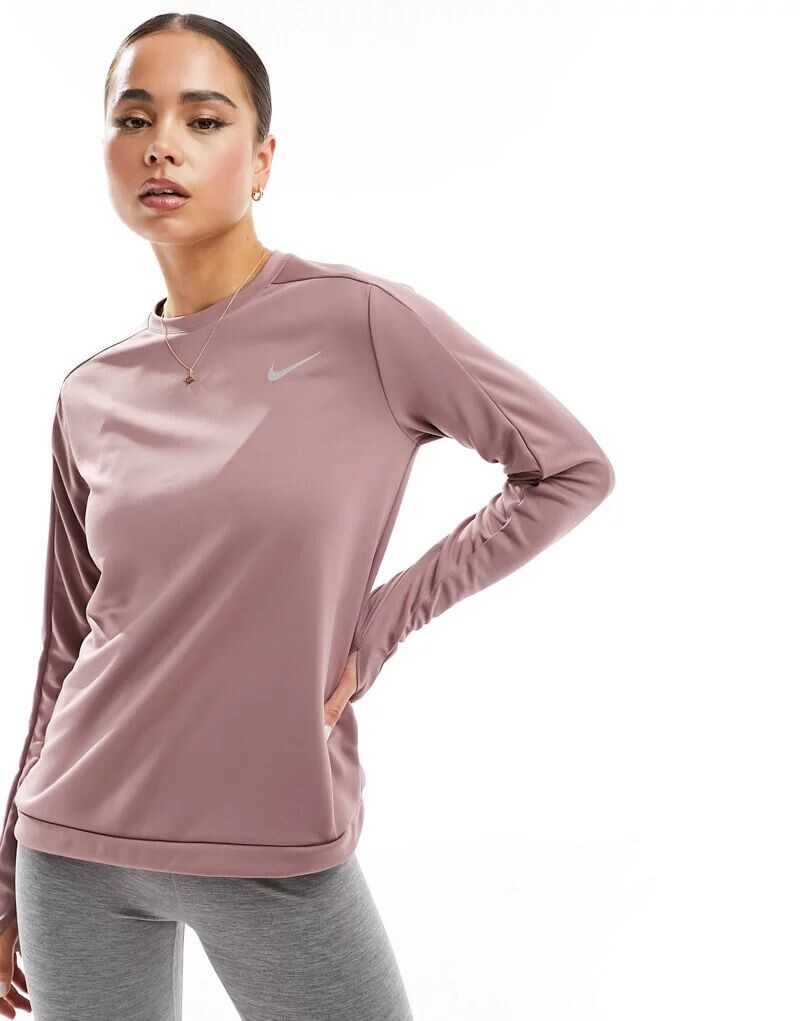 

Дымчато-лиловый топ с длинными рукавами Nike Pacer Dri-Fit