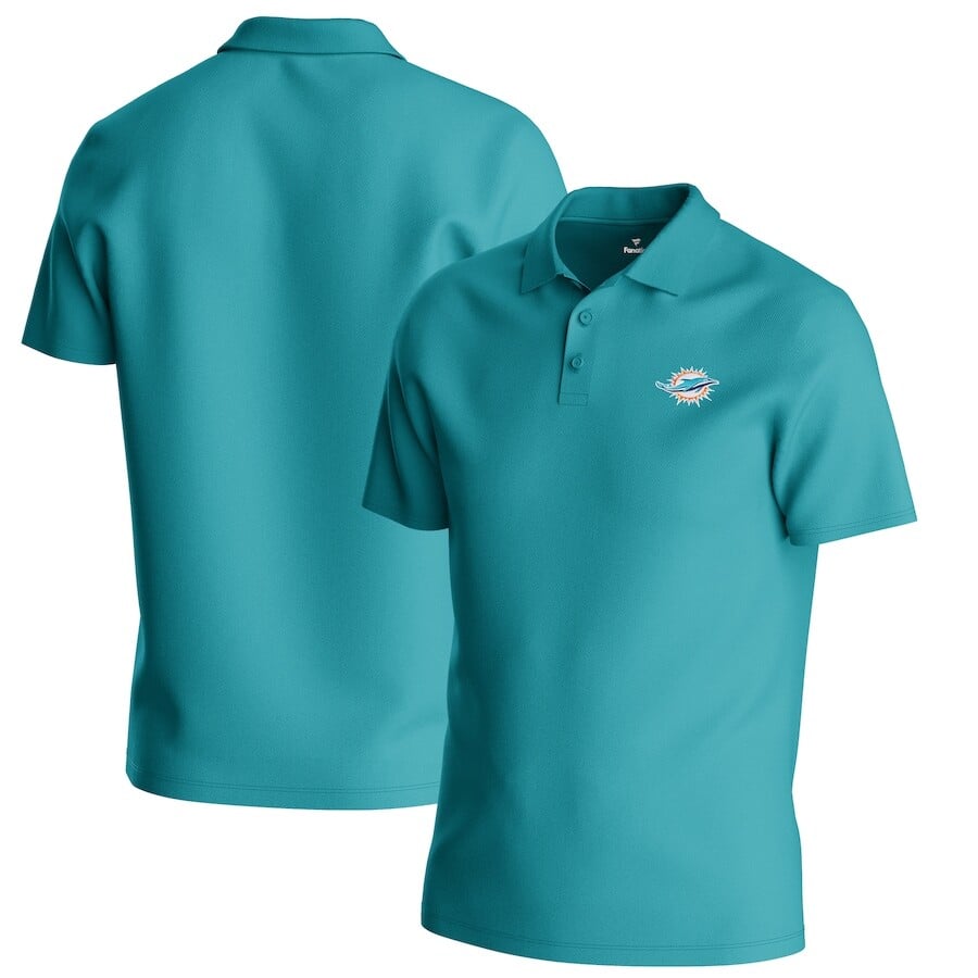 

Поло с коротким рукавом Fanatics Branded Miami Dolphins, аква