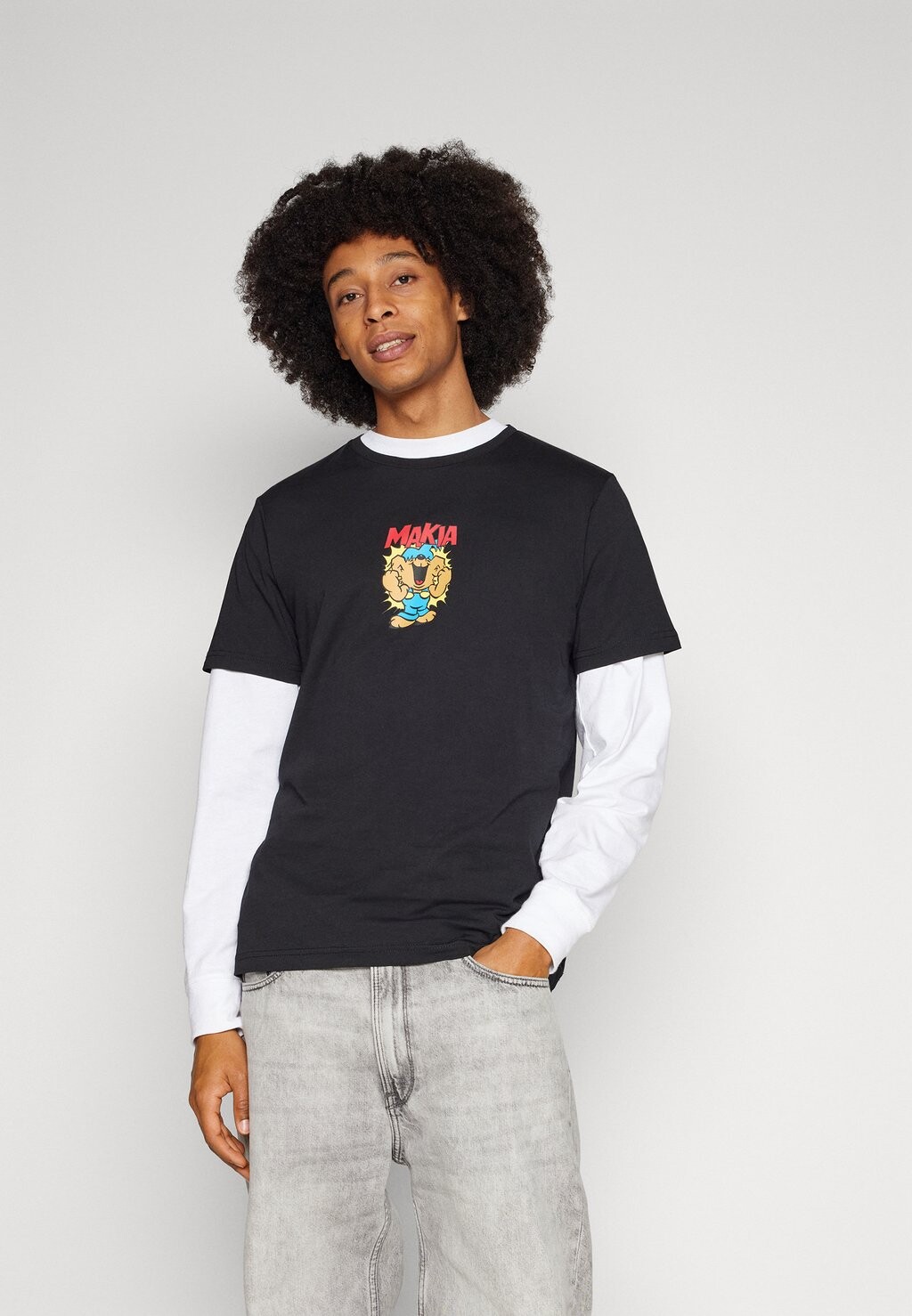 

Футболка с принтом FLEX UNISEX Makia, черный
