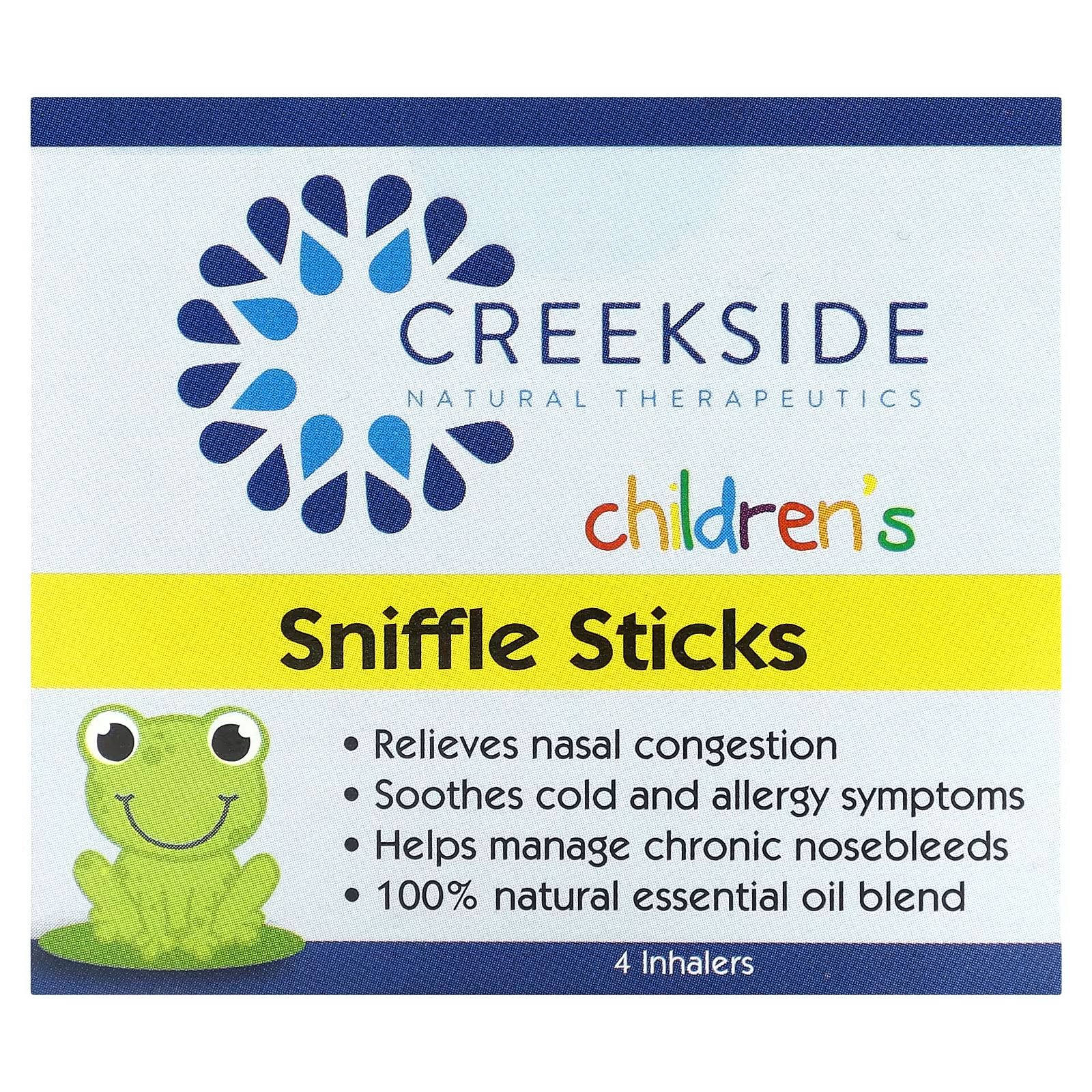 цена Детские палочки для носа Creekside Natural Therapeutics, 4 ингалятора