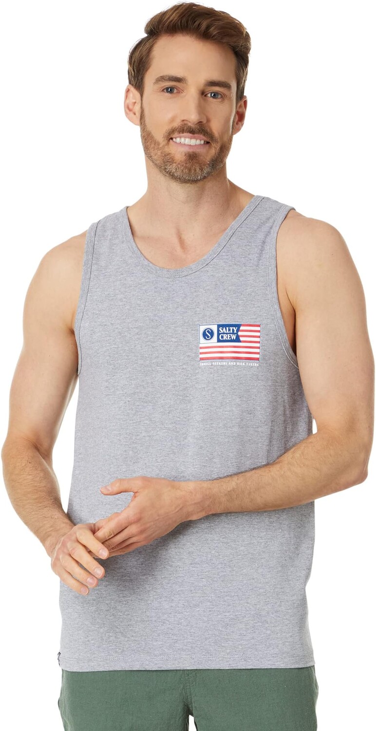 

Топ Freedom Flag Tank Salty Crew, цвет Athletic Grey